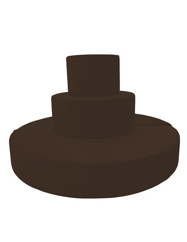 COPERTURA DIVANO TORTA VELLUTO MARRONE