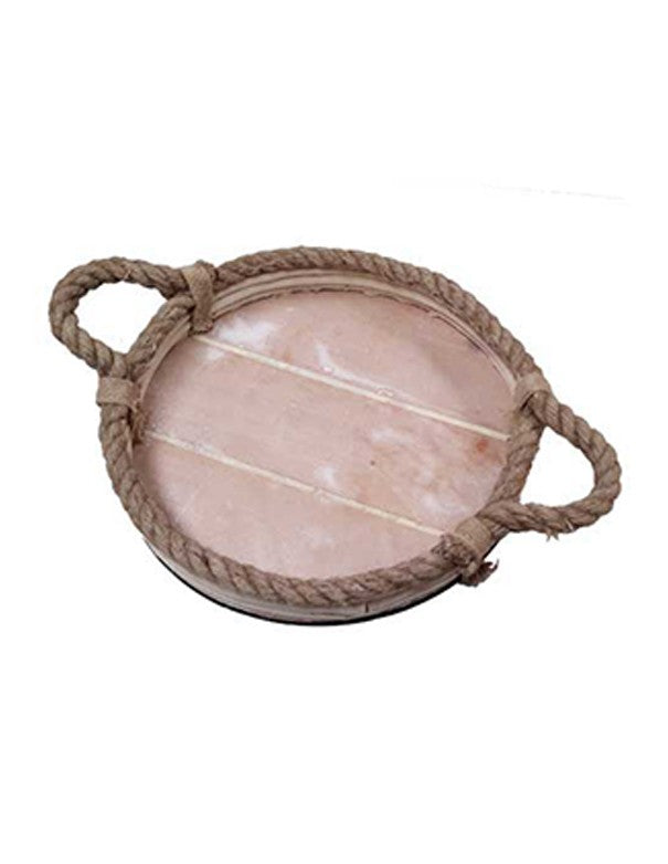VASSOIO LEGNO E CORDA