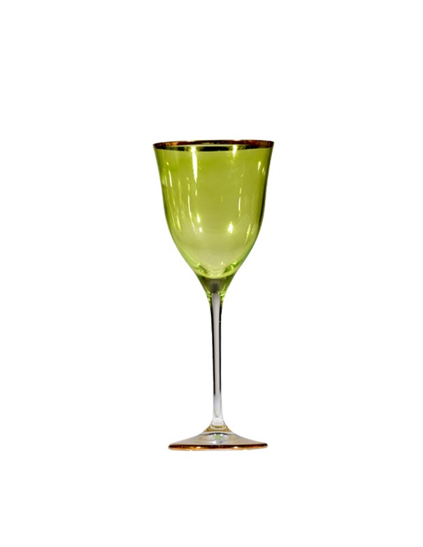 CALICE LINEA VERDE SMERALDO FILO ORO