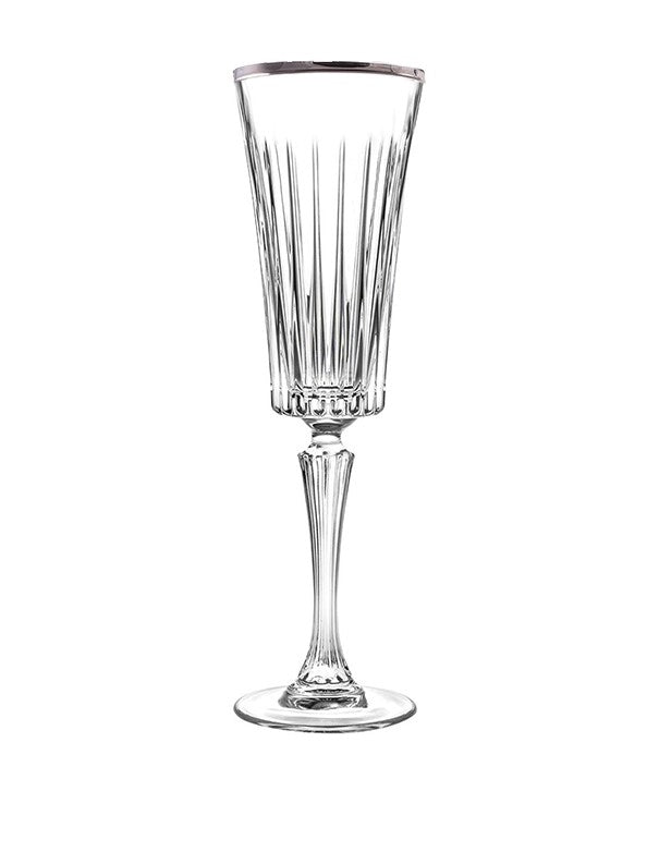 BICCHIERE LINEA TIMELESS FILO ARGENTO