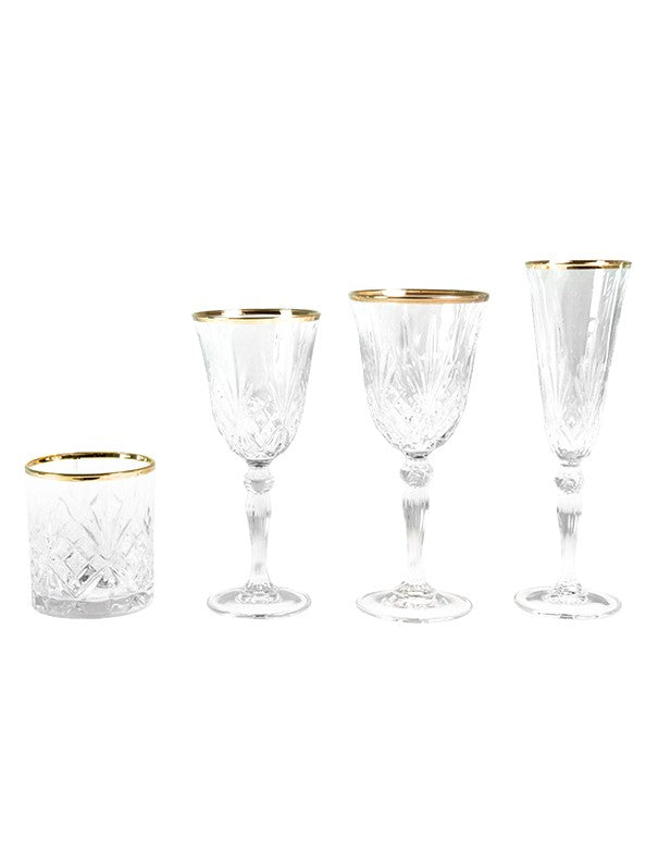 BICCHIERE LINEA MELODIA FILO ORO