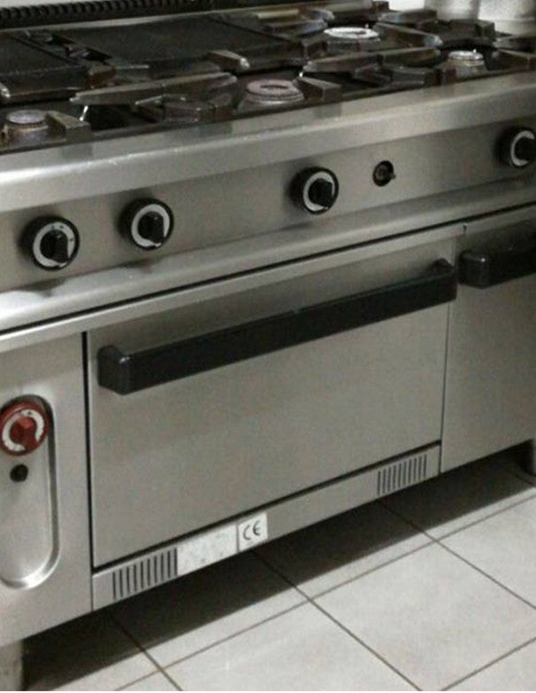PIANO COTTURA A GAS 6 FUOCHI