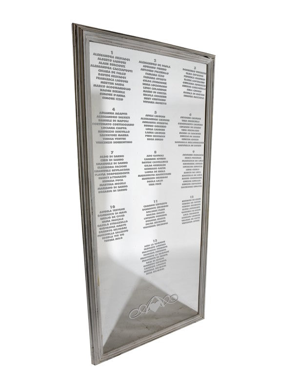 TABLEAU SPECCHIO CON CORNICE BIANCA SHABBY