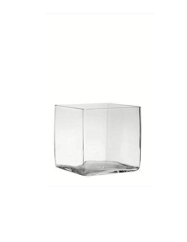 VASO QUADRATO VETRO