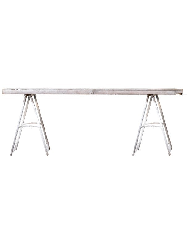 TAVOLO RUSTICO CON PIEDI PIEGHEVOLI SHABBY