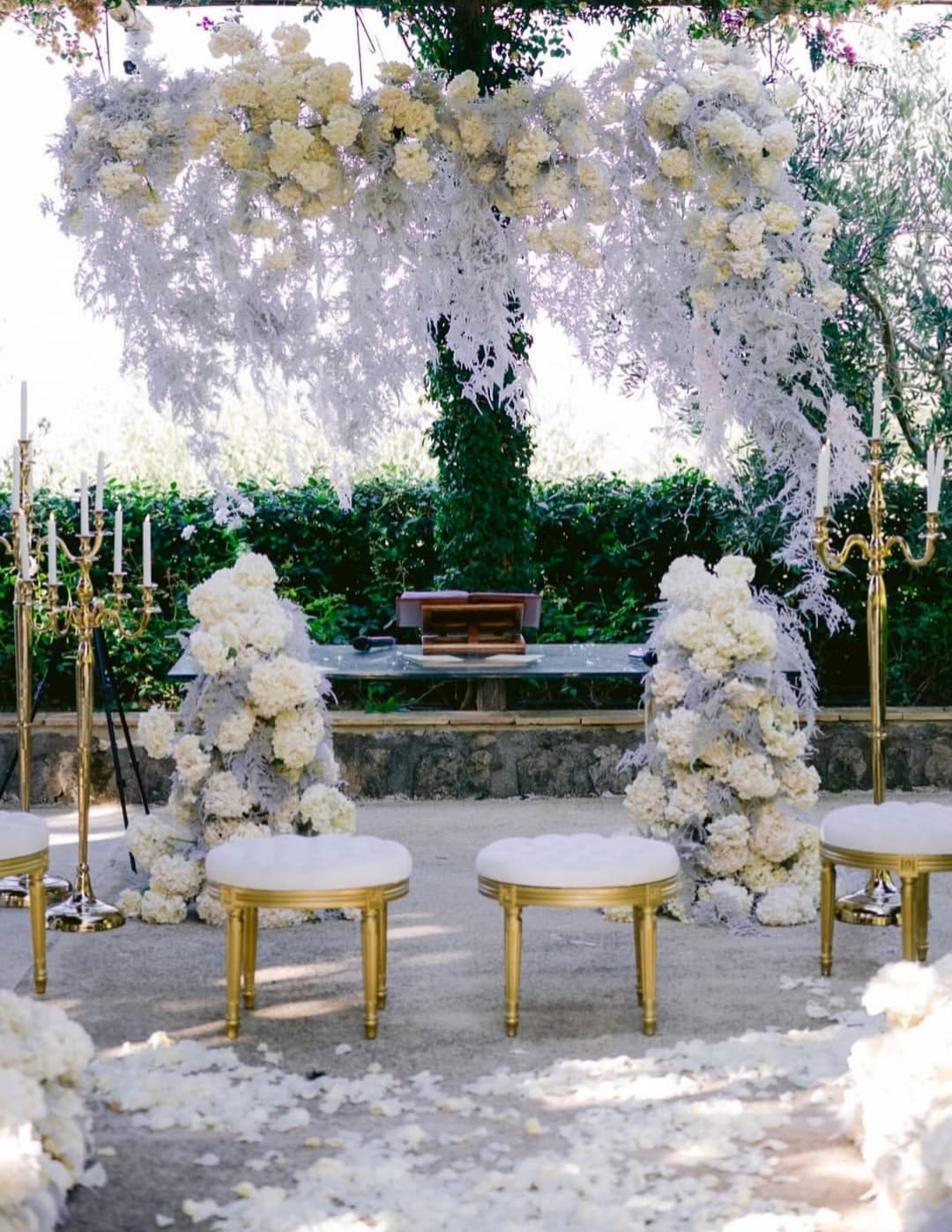 CANDELABRO MIMOSA ORO CHIARO