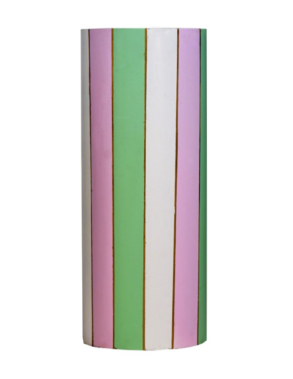 COLONNINA CILINDRICA A RIGHE COLORI PASTELLO