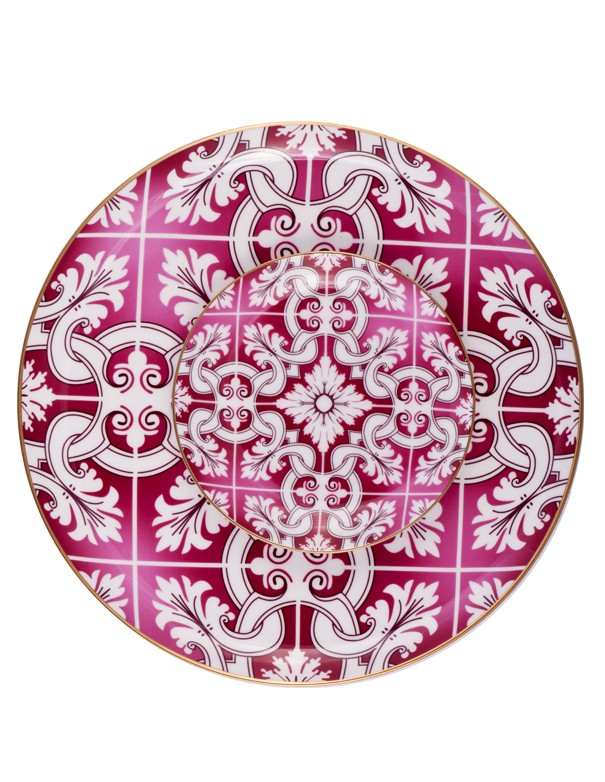 SOTTOPIATTO E PIATTINO PANE CORALLO