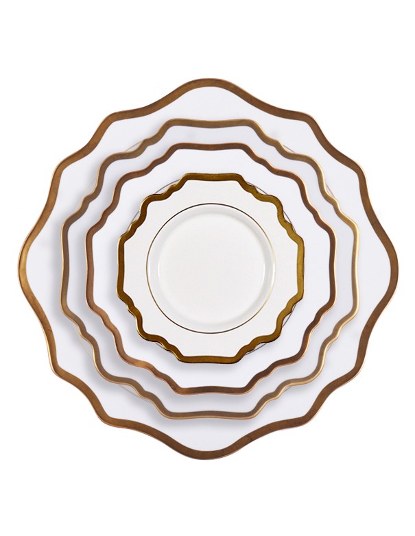 PIATTI LINEA FLOREAL BIANCO