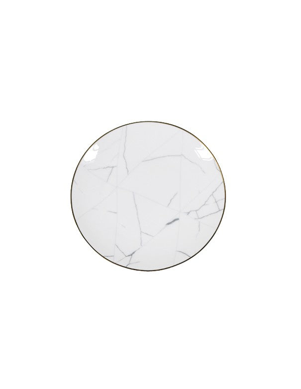 SOTTOPIATTO E PIATTINO PANE LINEA WHITE MARBLE