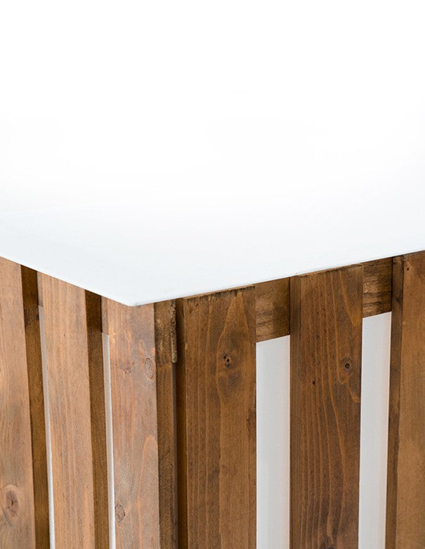 BANCONE BAR LUMINOSO LINEARE WOOD