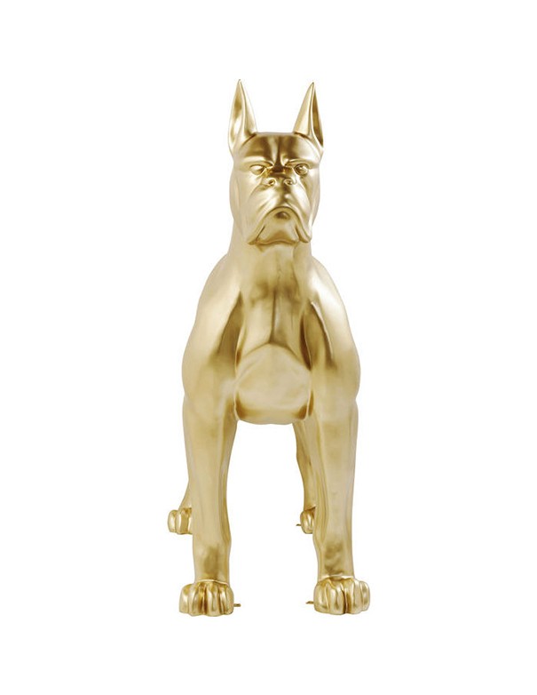 FIGURA DECORATIVA CANE  ORO