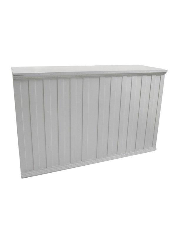 BANCONE BAR LINEARE IN LEGNO BIANCO