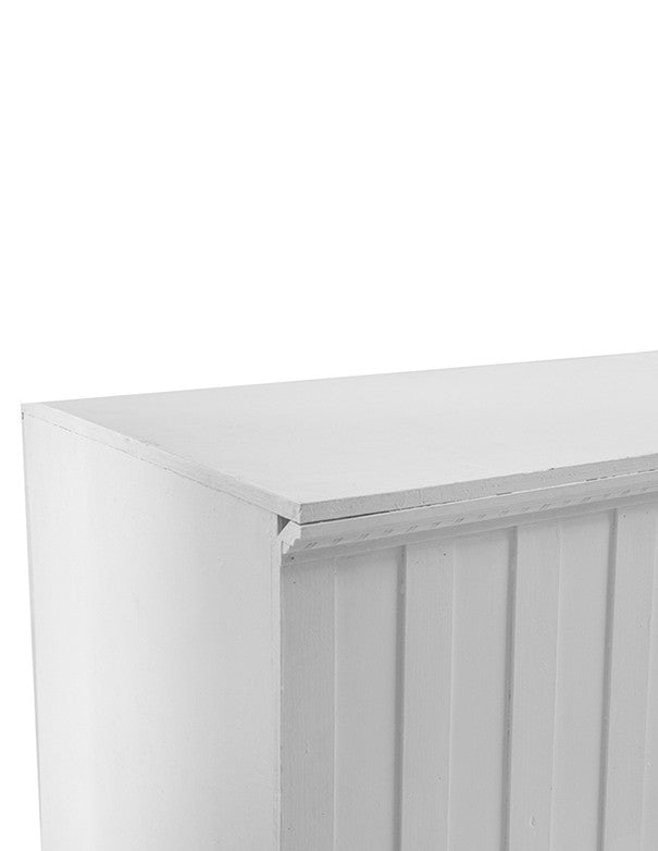 BANCONE BAR LINEARE IN LEGNO BIANCO
