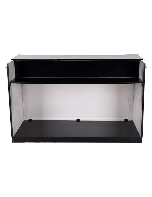 BANCONE BAR NERO CON CORNICI ORO