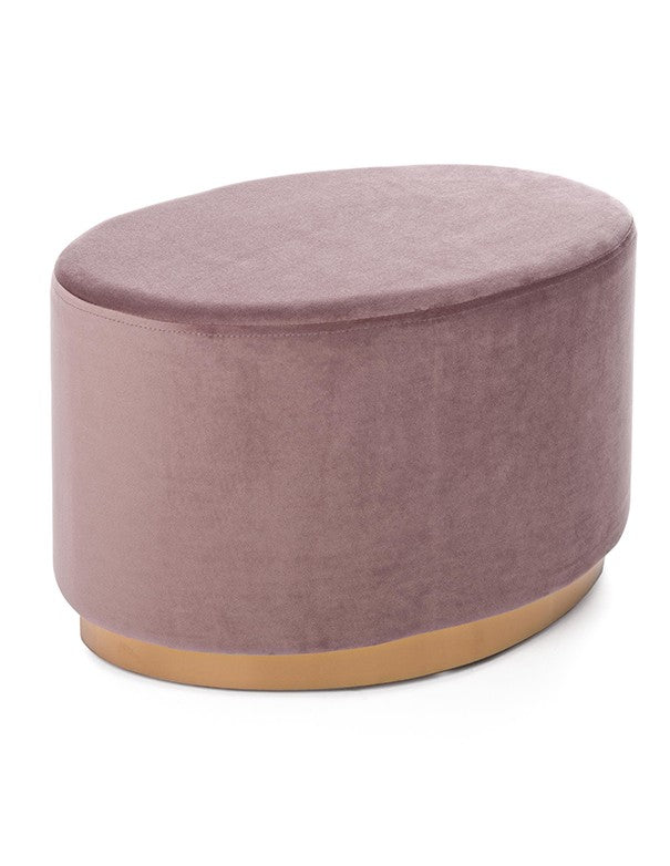 POUF ELIZABETH OVALE ROSA