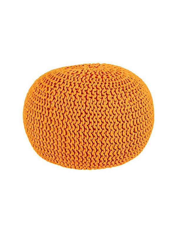 POUF RICCIO DI MARE ARANCIONE