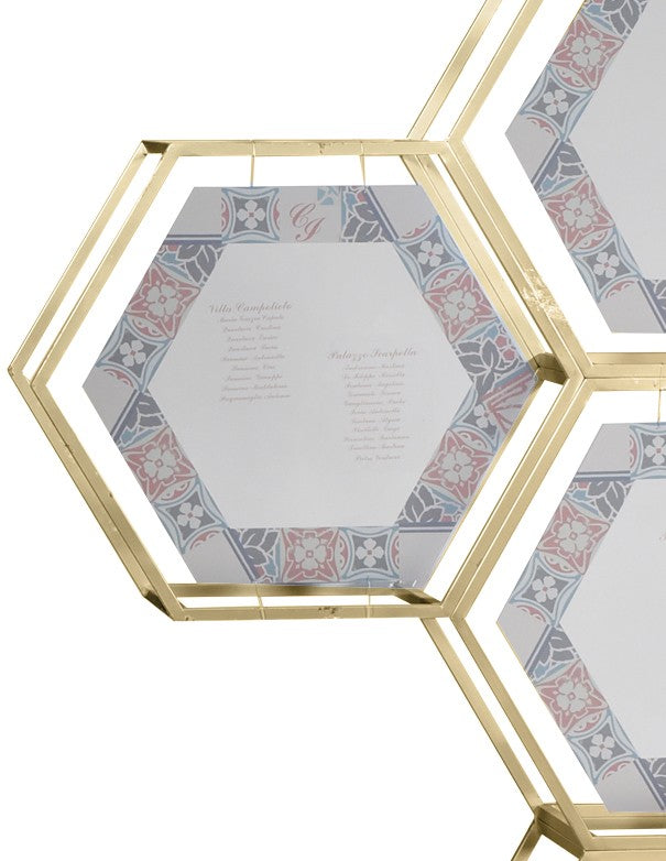 TABLEAU ARCO ESAGONI ORO
