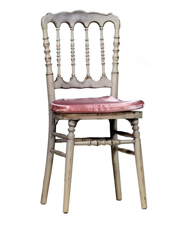 CUSCINO SEDIA IN RASO ROSA BARBIE CHIAVARINA-PARIGINA-TOSCANA