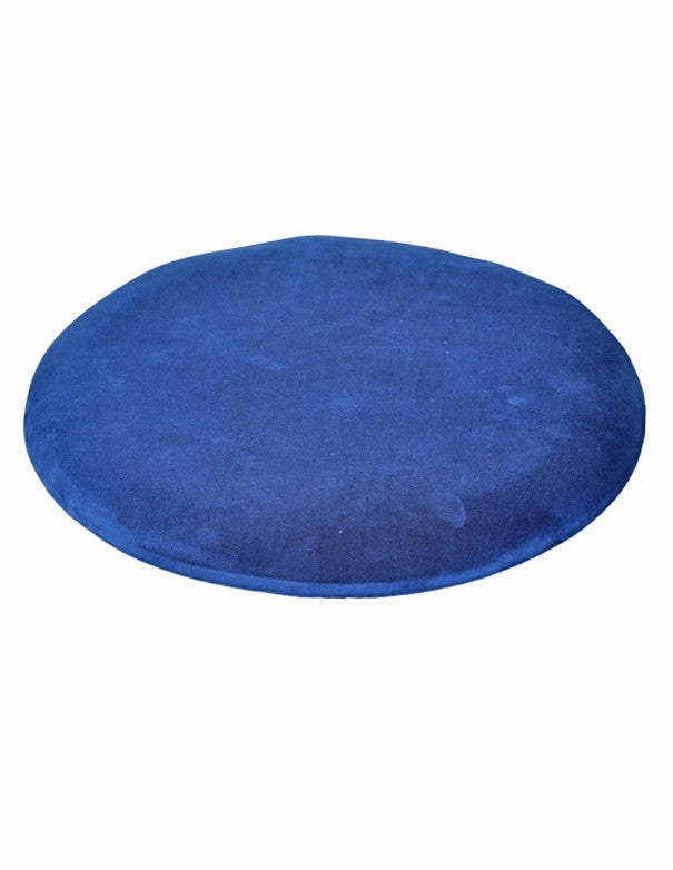CUSCINO E SCHIENALE IN VELLUTO BLU SEDIA OLIMPIA