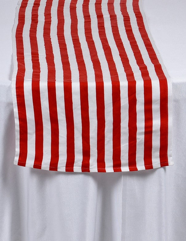 RUNNER COTONE RIGHE BIANCO E ROSSO