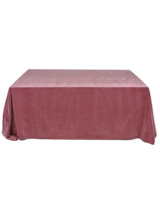 TOVAGLIA QUADRATA VELLUTO ROSA ANTICO