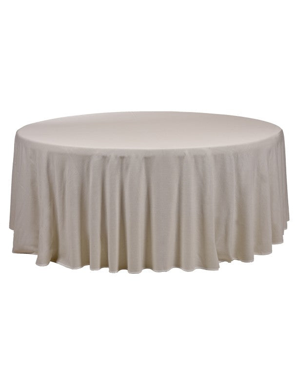 TOVAGLIA TONDA LINO BIANCO FUMO