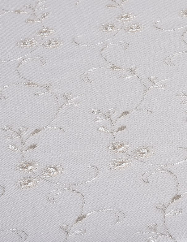 TOVAGLIA IMPERIALE ORGANZA FIORI BEIGE MERLETTATO