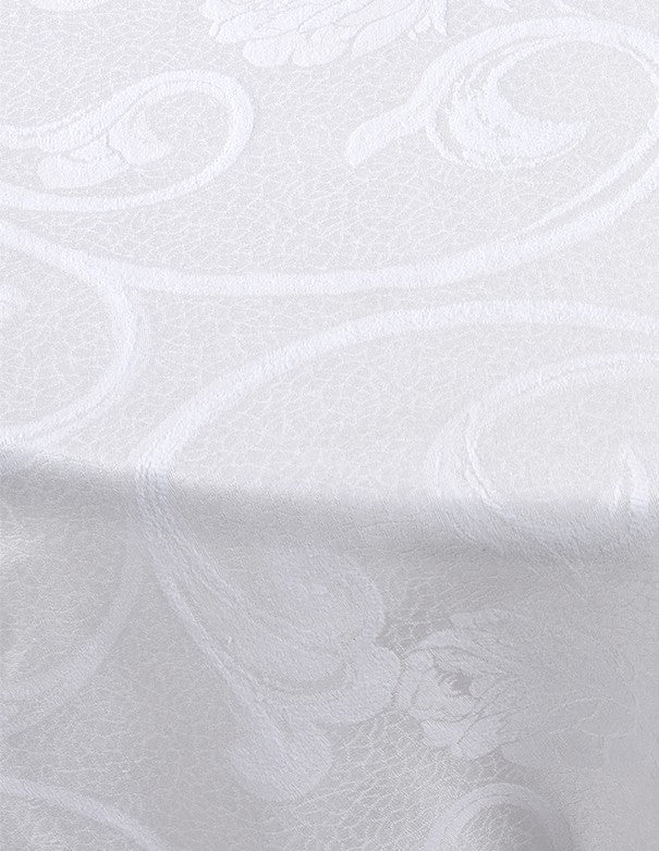 TOVAGLIOLO COTONE BIANCO DAMASCATO