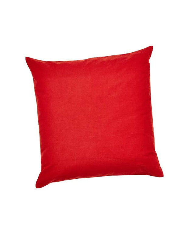 CUSCINO IN COTONE ROSSO