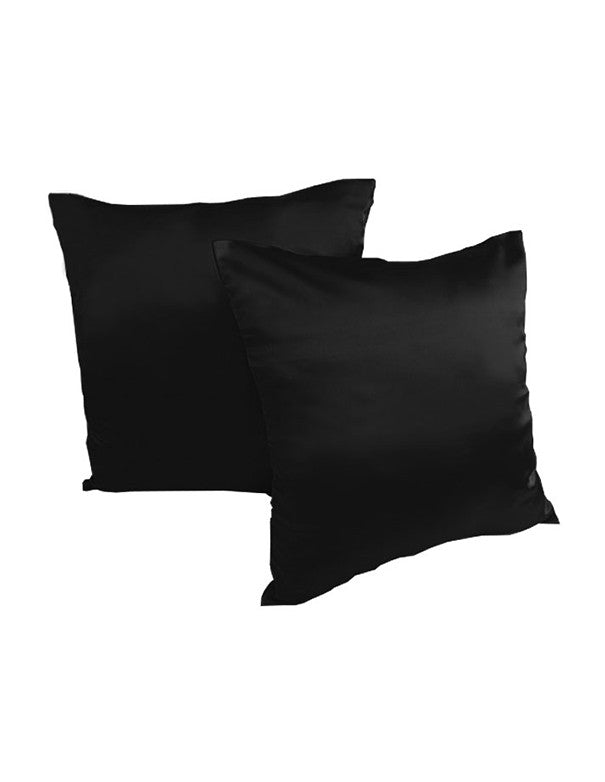 CUSCINO IN RASO NERO