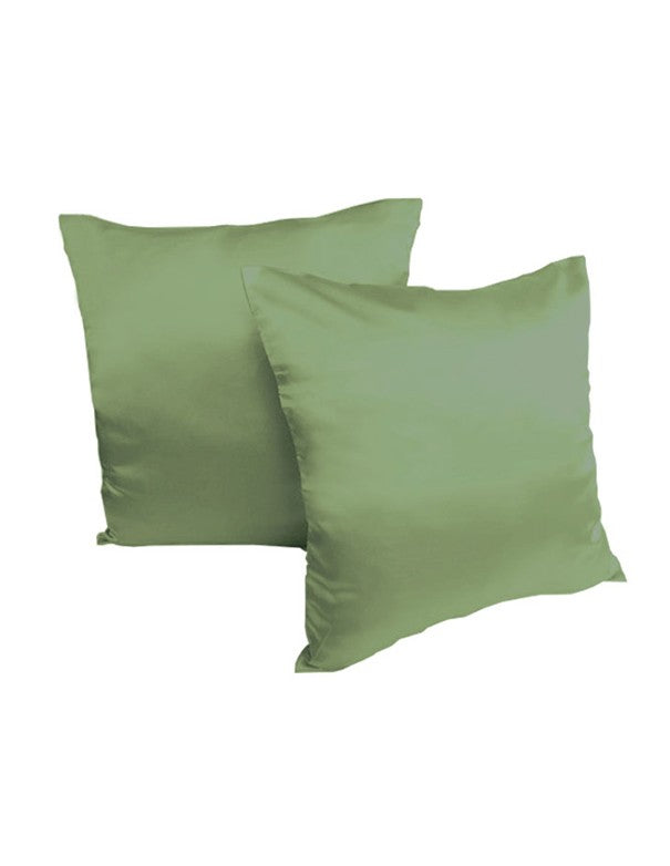CUSCINO IN RASO VERDE OLIVA