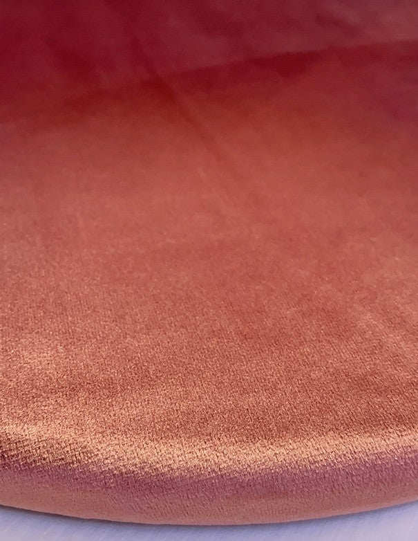 SOTTOPIATTO TONDO VELLUTO ROSA ANTICO