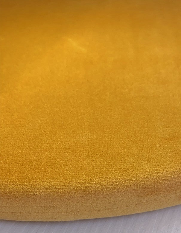 SOTTOPIATTO TONDO VELLUTO GIALLO