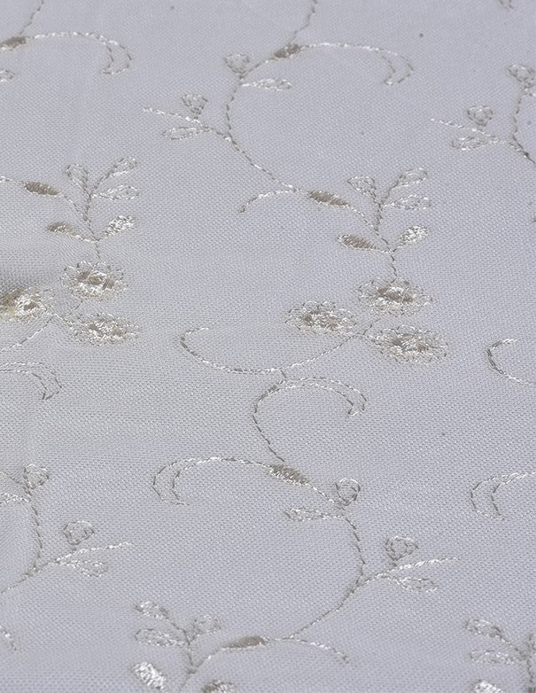 TOVAGLIA IMPERIALE ORGANZA FIORI BEIGE MERLETTATO