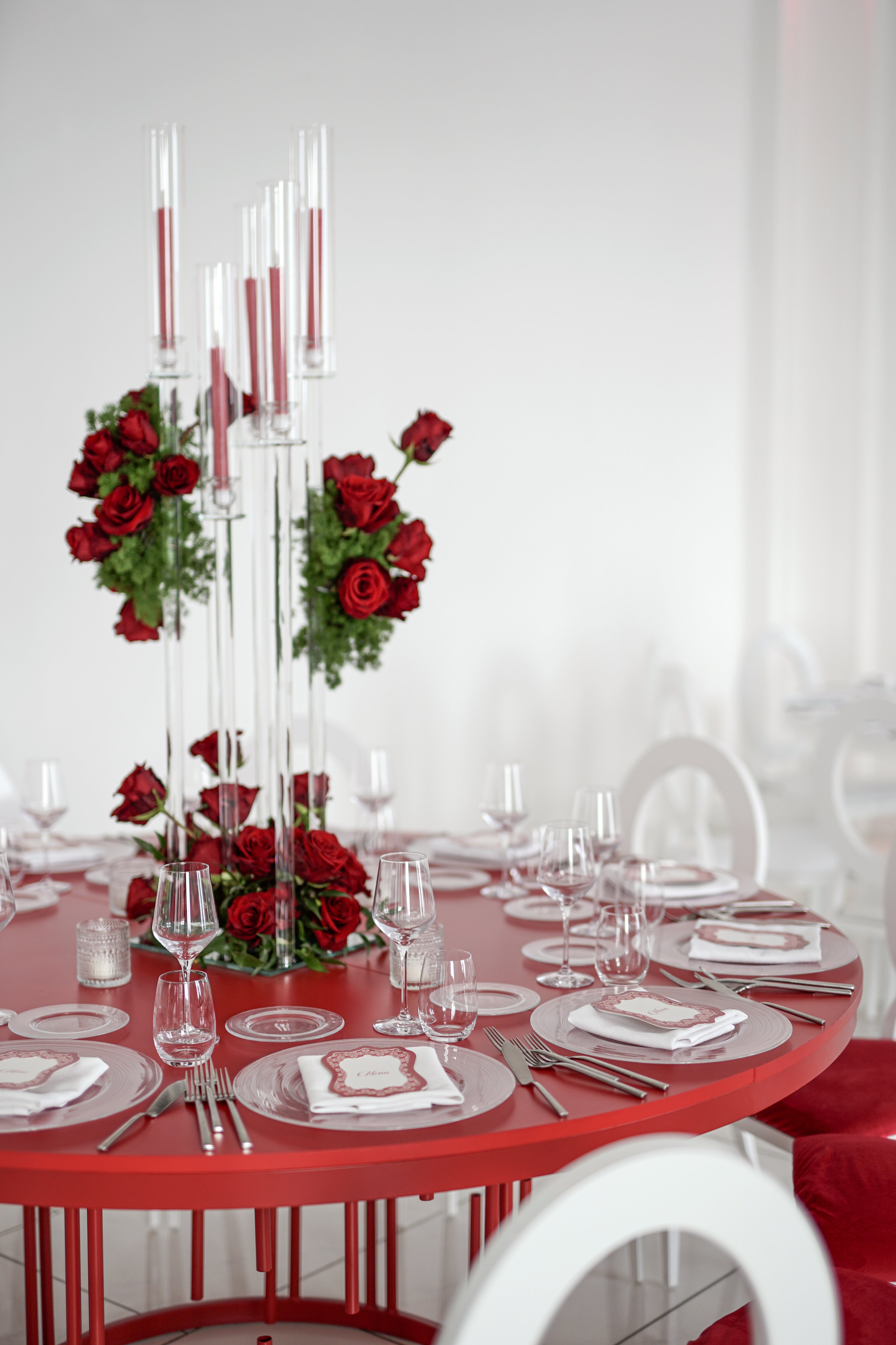 TAVOLO DESIGN ROSSO