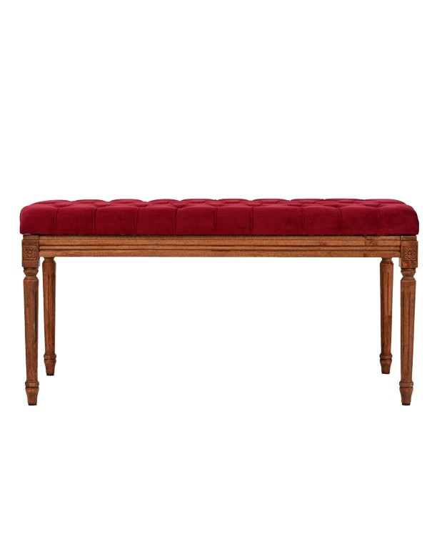 CUSCINO VELLUTO BORDEAUX PANCA LUIGI XVI