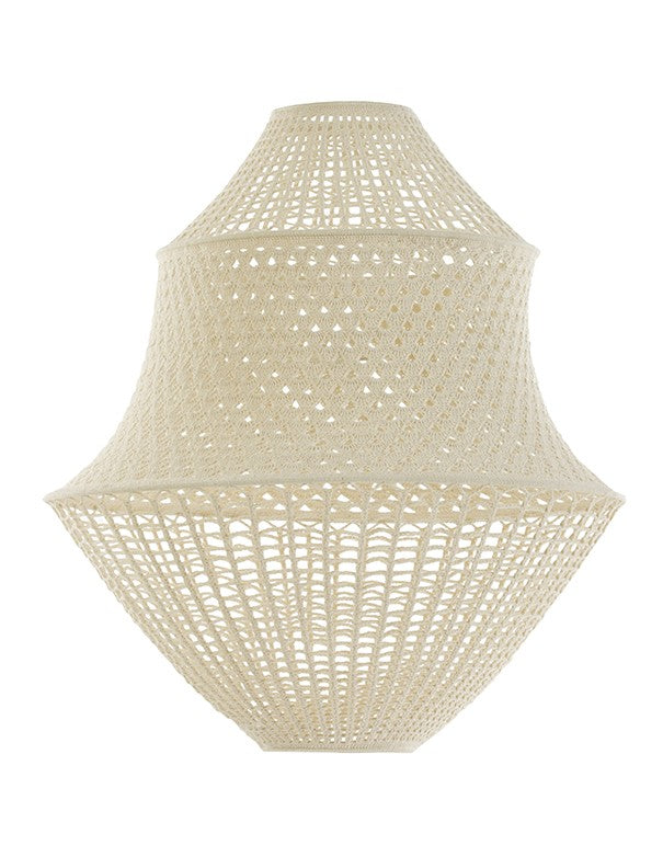 LAMPADARIO CORDA BIANCO A GOCCIA