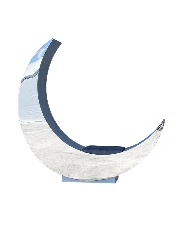 LUNA SPECCHIATA ARGENTO CON LED