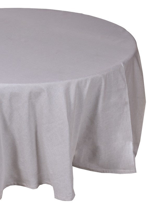 TOVAGLIA TONDA MISTO LINO GRIGIO