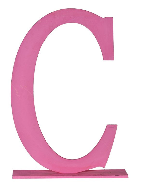 LETTERE LEGNO ROSA "COACHELLA"