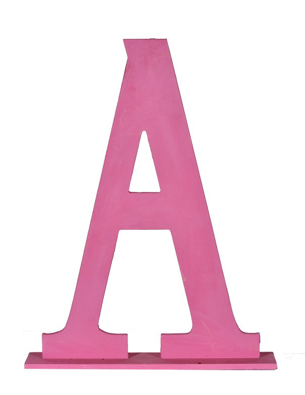 LETTERE LEGNO ROSA "COACHELLA"