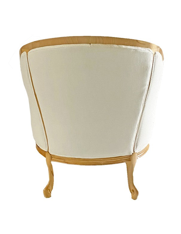 POLTRONA IN LEGNO CLASSIC PANNA