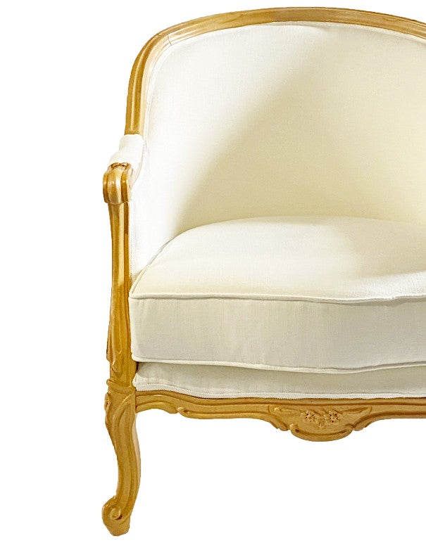 POLTRONA IN LEGNO CLASSIC PANNA