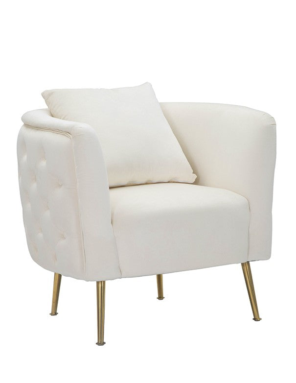 POLTRONA NUVOLA IN VELLUTO BIANCO