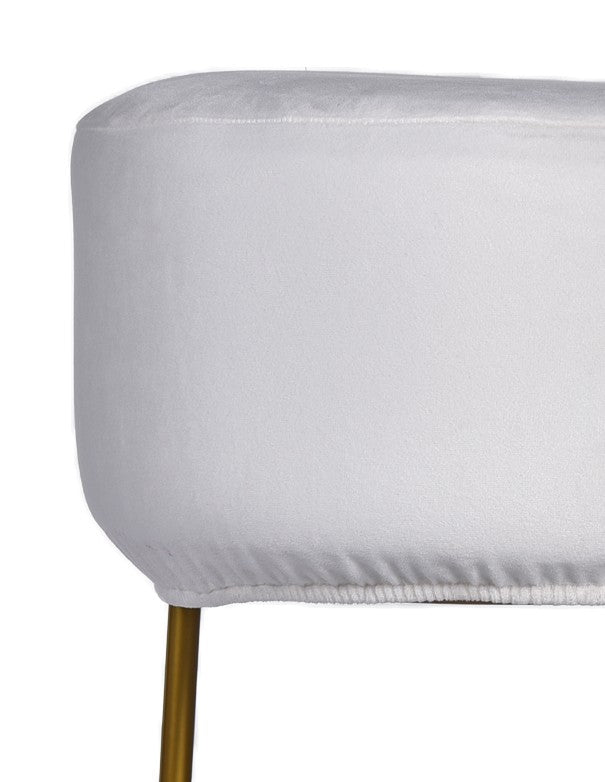 POUF CLARISSA BIANCO ICE