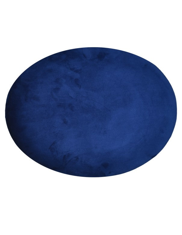 CUSCINO E SCHIENALE IN VELLUTO BLU SEDIA OLIMPIA