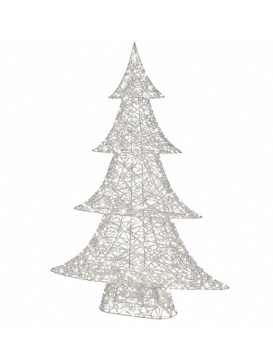 ALBERO LED PERLE ARGENTO