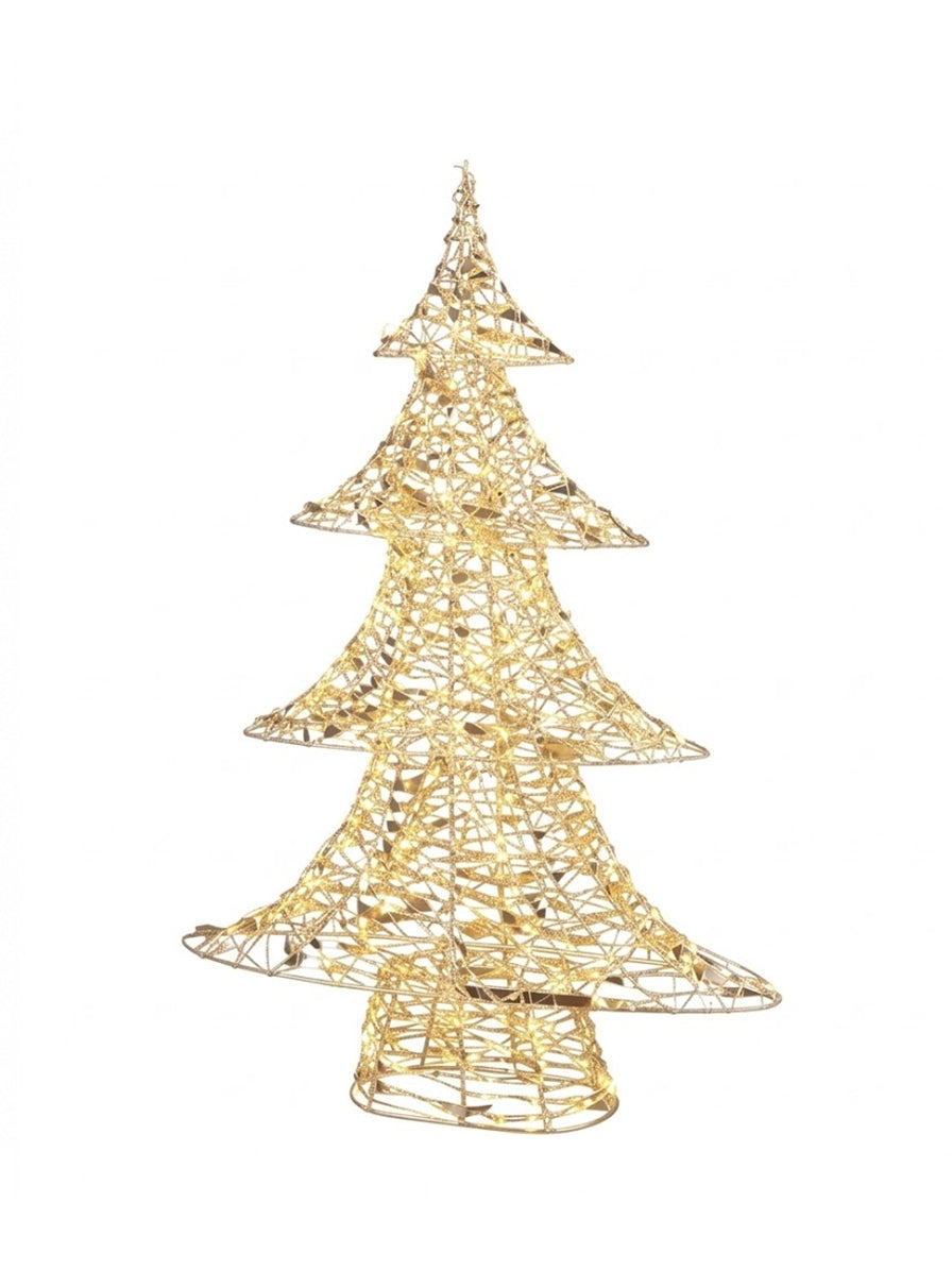 ALBERO LED FASCE ORO