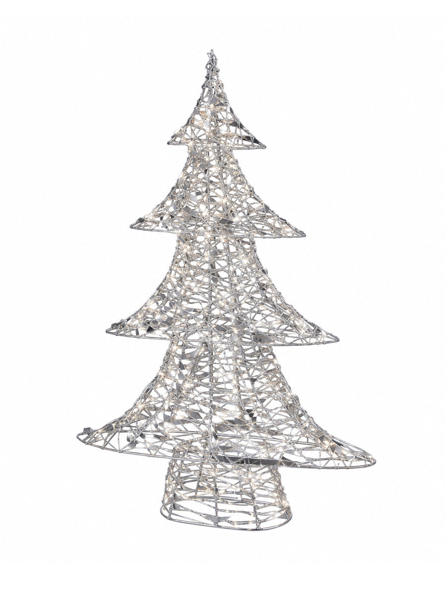 ALBERO LED FASCE ARGENTO